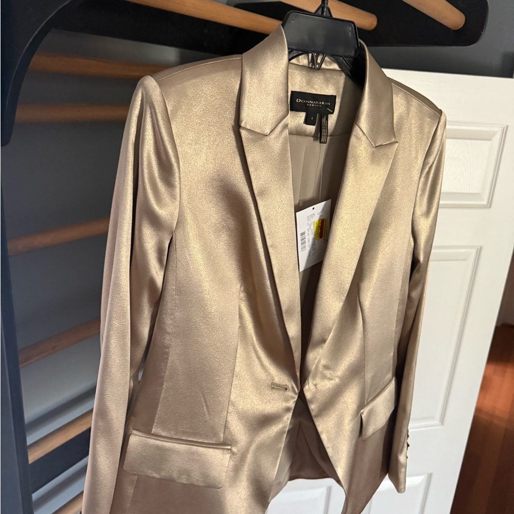 Donna Karan One Button Blazer - image 3